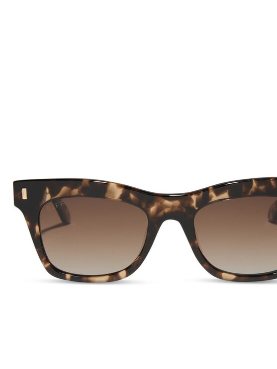 Diff Eyewear Tortoiseshell Sunglasses with Brown Lenses main image 5